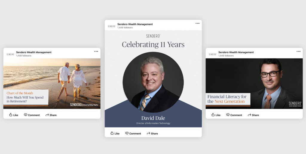 sendero wealth, a client we worked for as the best digital marketing firm in texas