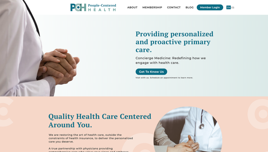 People Centered Health Website
