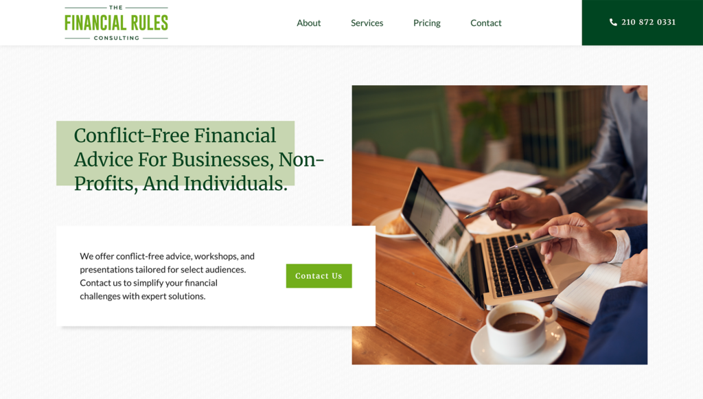 The Financial Rules Consulting Website